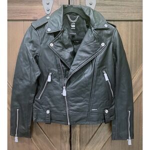 Gstar Leather Biker Jacket